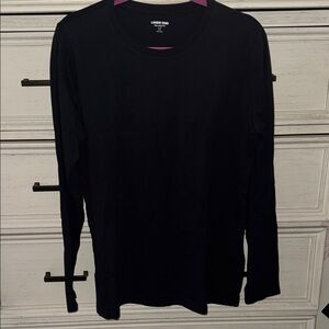 Lands' End Classic Black Long Sleeve Tee NWT - note size is Large/tall